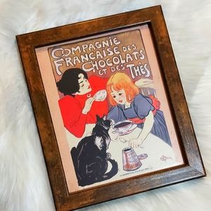 4/20$ Small wall art chocolate and tea french